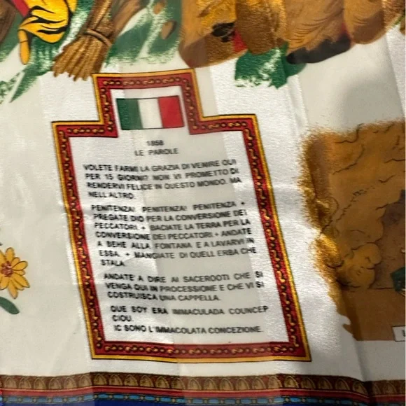 Lourdes Et La Grotte Scarf J. Mico Sancho multicolored - Picture 8 of 10